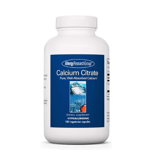 Calcium Citrate - Pure, Well-Absorbed Calcium 180 Count - Allergy Research Group