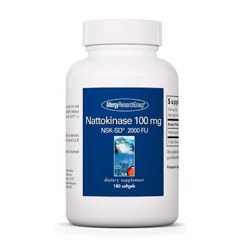 Nattokinase 100mg NSK-SD 2000 FU 180 Softgels - Allergy Research Group