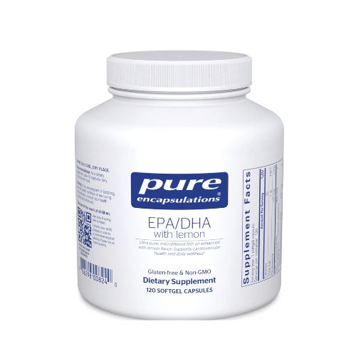 Pure Encapsulations EPA/DHA with Lemon - Omega-3 Fish Oil Supplement | 120 Softgels