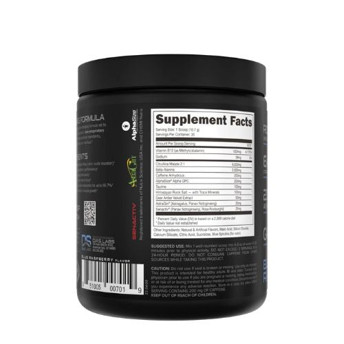 Bucked Up Pre-Workout Blue Raz