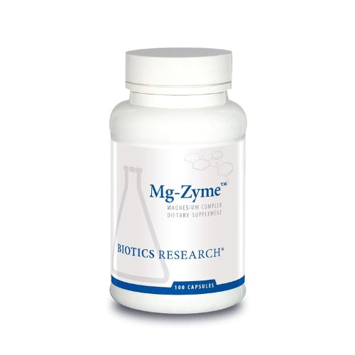 Mg-Zyme Magnesium Complex Supplement by Biotics Research - 100 Capsules