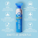 Oxygen Plus O+ Biggi - Portable Oxygen Canister | 11 Liters, 220+ Breaths