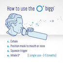 Oxygen Plus O+ Biggi - Portable Oxygen Canister | 11 Liters, 220+ Breaths